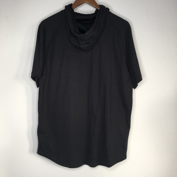 Under Armour Sweatshirt Short Sleeve Hooded Black - Picture 5 of 6